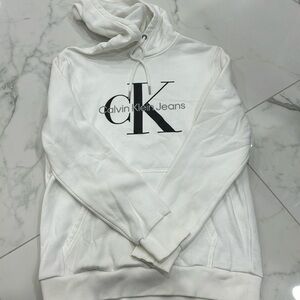 White CK hoodie